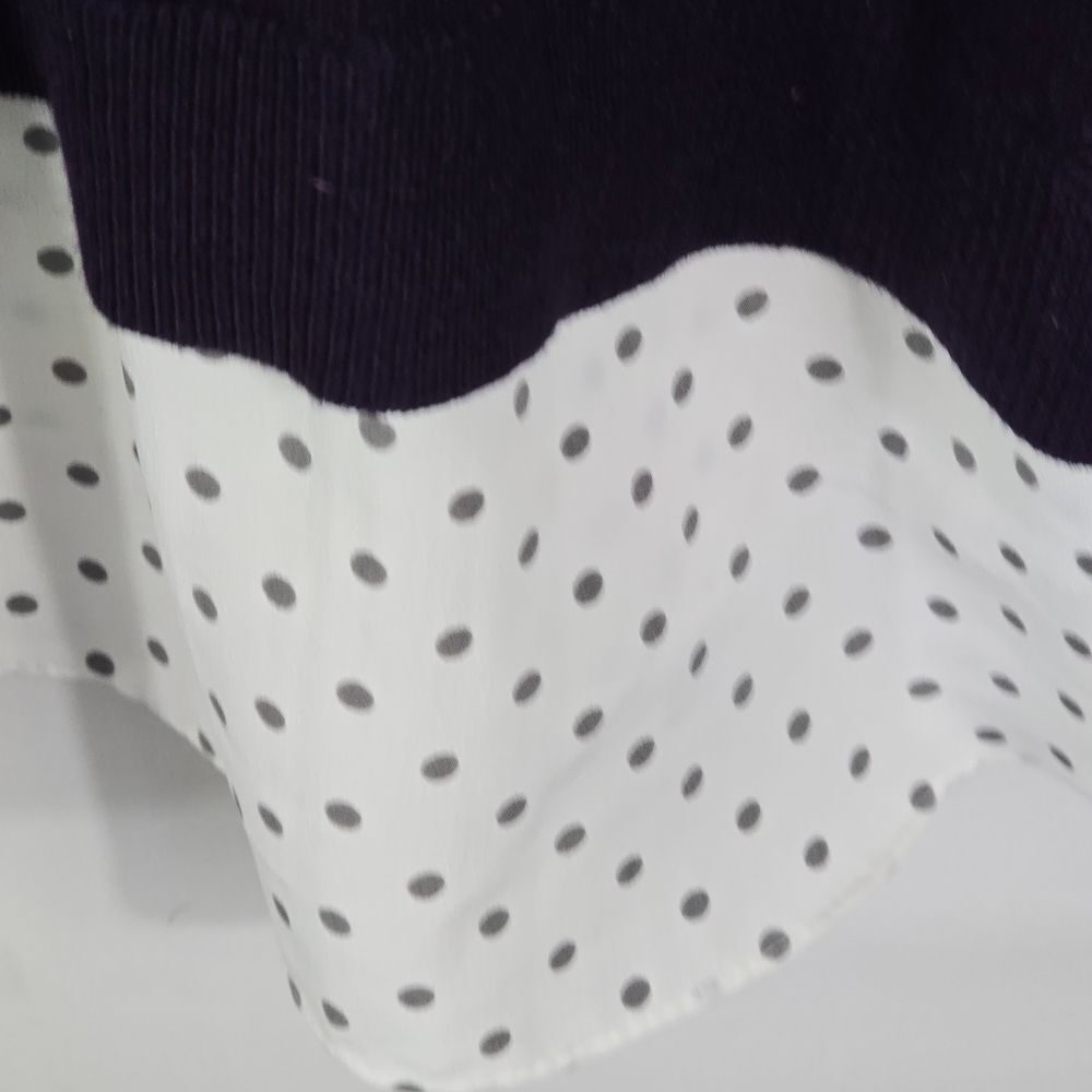 Croft & Barrow Purple Long Sleeve Sweater Top – Polka Dot Hem, Plus Size 2X - Picture 5 of 6